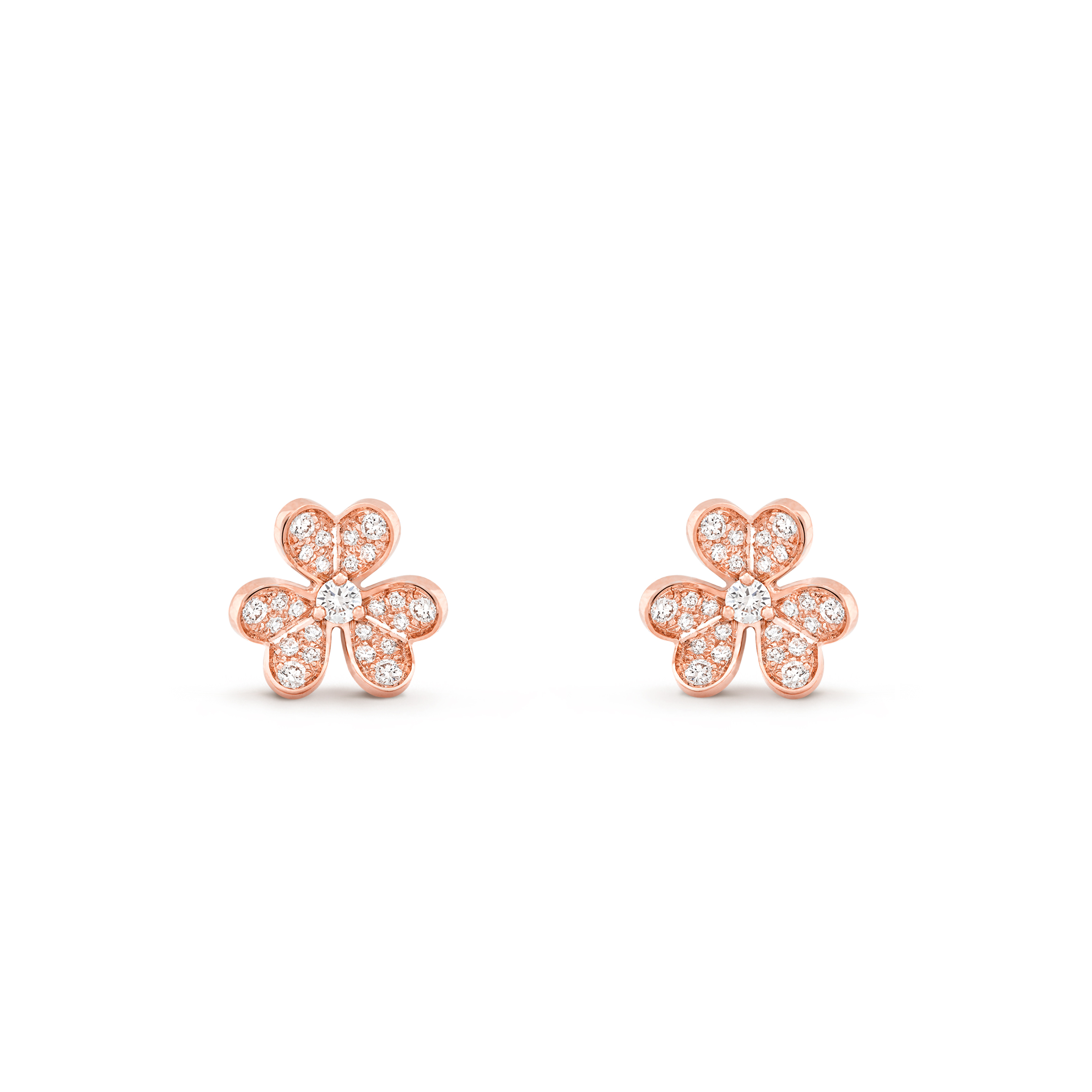 VAN CLEEF ARPELS FRIVOLE EARRINGS, MINI MODEL - ROSE GOLD, DIAMOND VCARP7RJ00 VAN CLEEF ARPELS FRIVOLE EARRINGS, MINI MODEL - ROSE GOLD, DIAMOND VCARP7RJ00